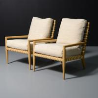Pair of Saridis-Style Lounge Chairs, Manner of T.H. Robsjohn-Gibbings - Sold for $11,520 on 05-24-2025 (Lot 39).jpg